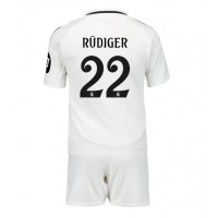 Real Madrid Antonio Rudiger #22 Replica Home Minikit 2024-25 Short Sleeve (+ pants)